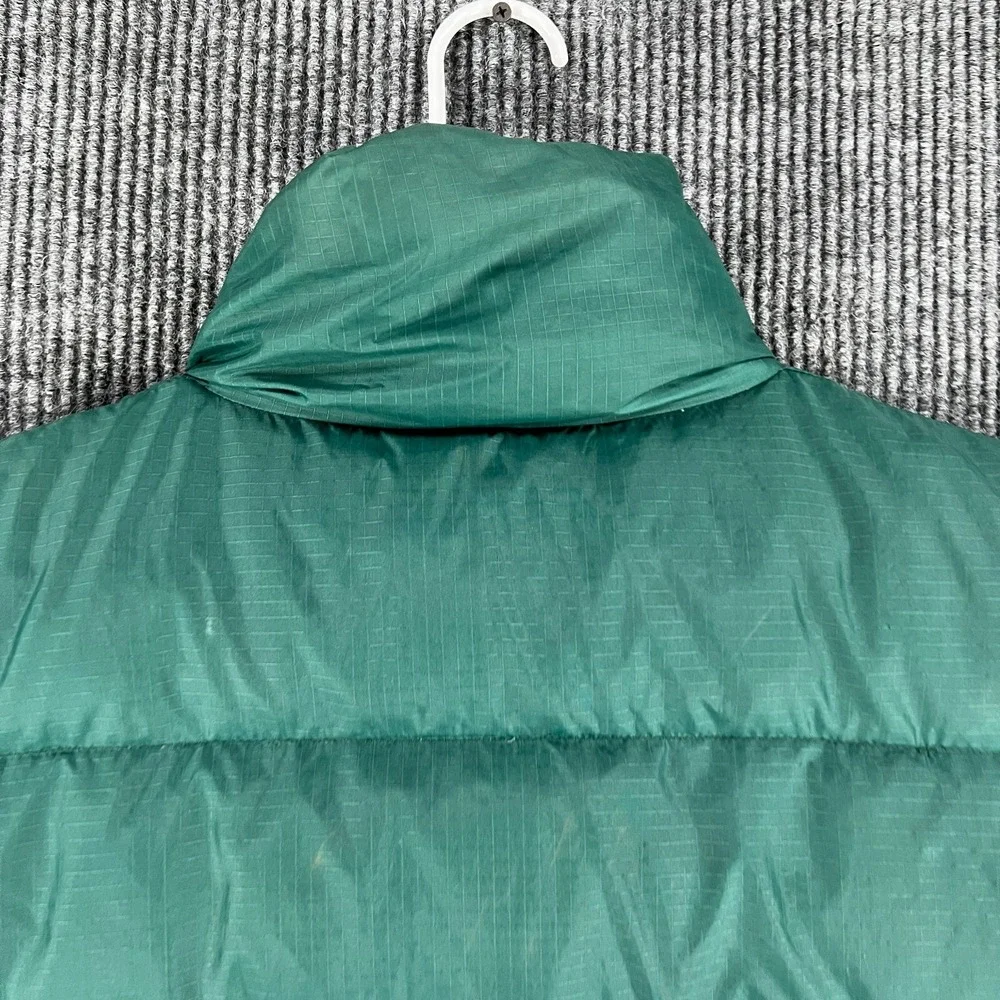 Vintage The North Face Puff Vest Mens Medium Green Outdoor Camping Hiking